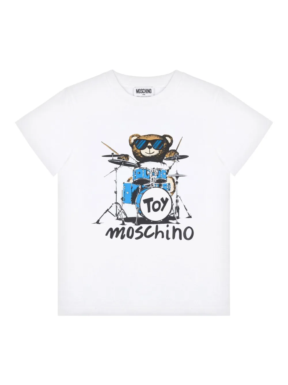 

Футболка с принтом Moschino Kids, белый