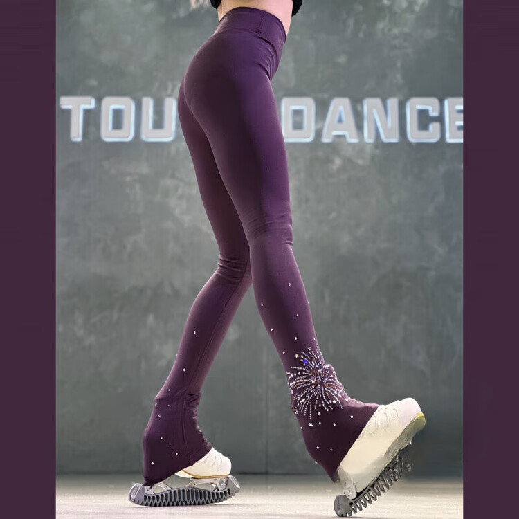 

HEAD Тренировочный костюм для фигурного катания с флисовой подкладкой и дизайном Purple Fireworks, размер XXS