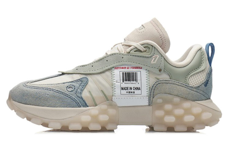 

OVERLOAD Кроссовки для женщин с низким верхом Swan White/Desert Green Lining