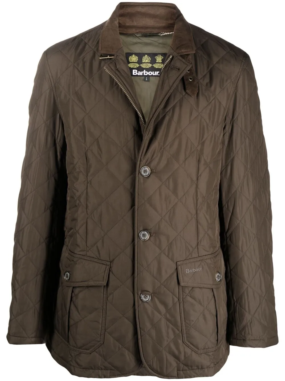 

Стеганая куртка Lutz Barbour, зеленый