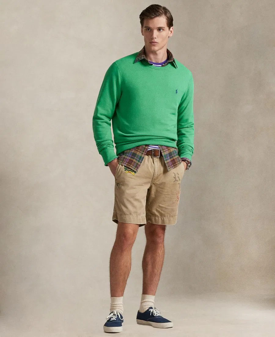 Мужская толстовка с длинными рукавами и круглым вырезом Polo Ralph Lauren, Summer Emerald — фото 2