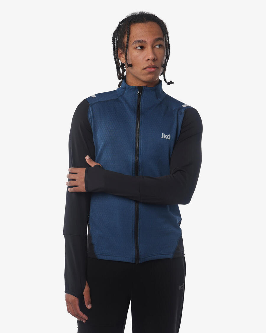 

JAKED Мужская синтетическая толстовка цвета морской волны для фитнеса