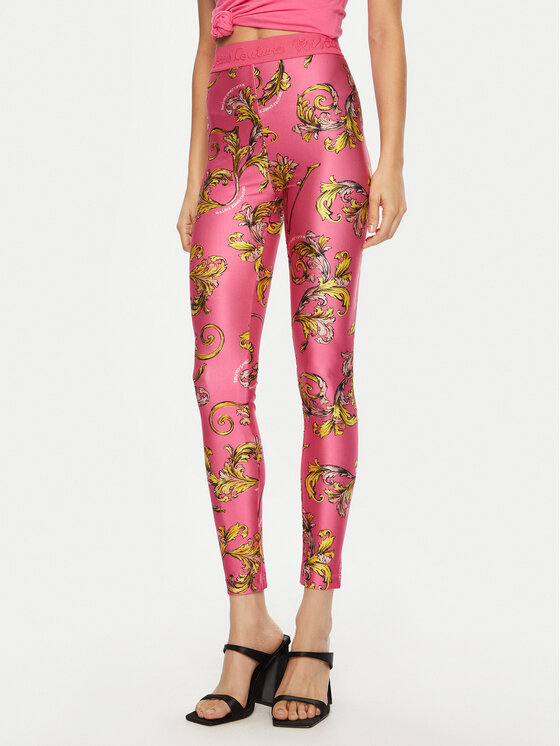 

Облегающие леггинсы 78HAC101 Versace Jeans Couture, розовый