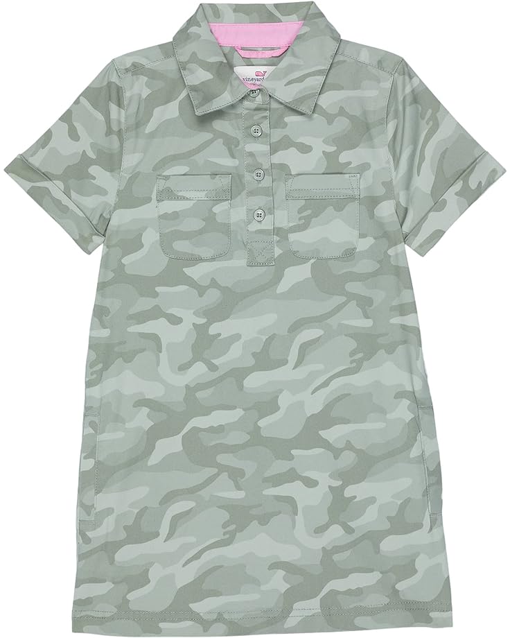 

Платье Vineyard Vines Camo Utility Dress, цвет Camo/Sage Olive