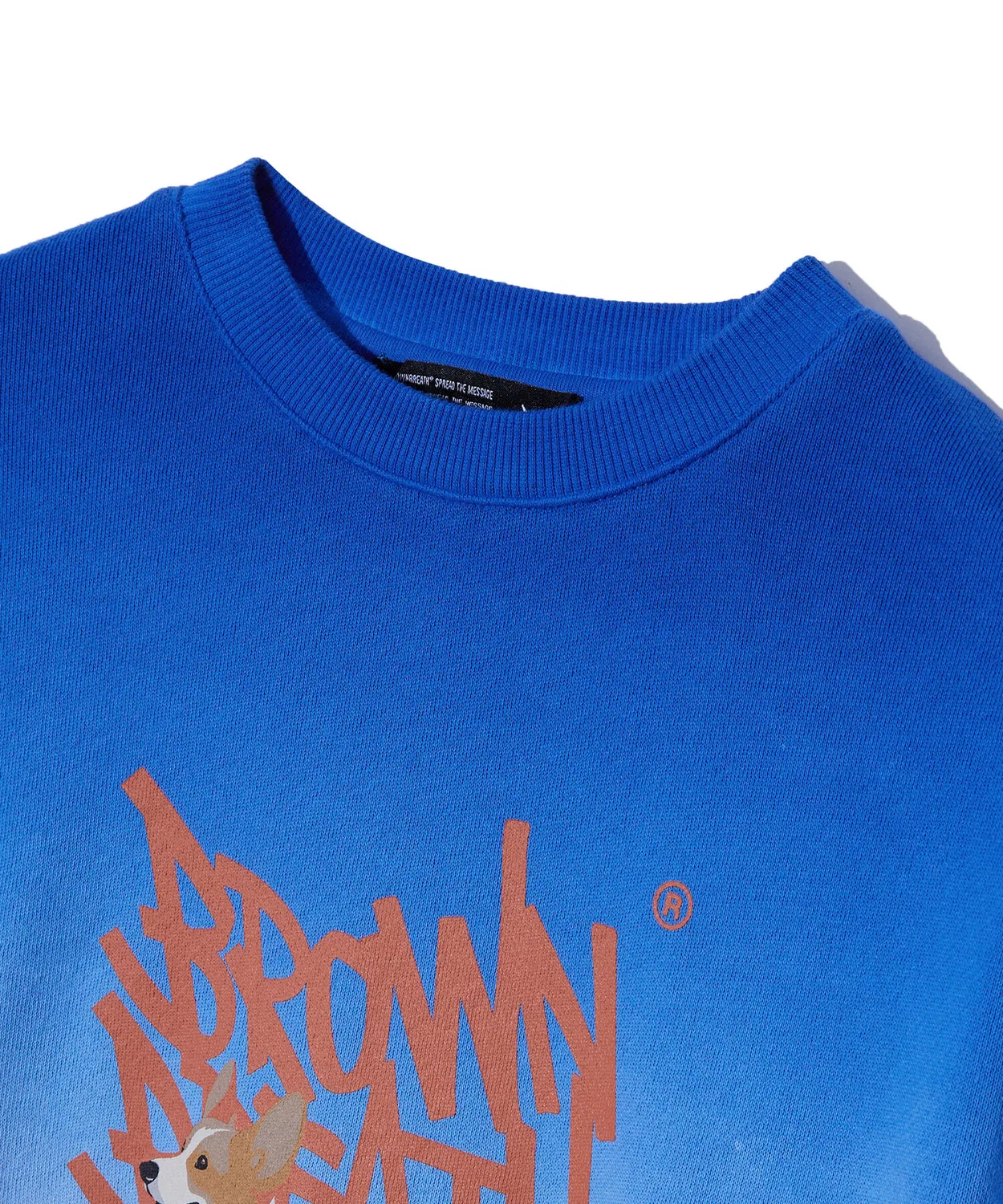 Детский свитшот с пигментным окрашиванием синий от Brownbreath Kids — фото 4
