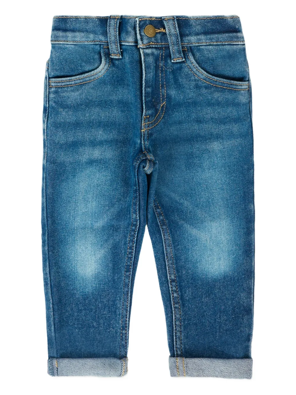 

Джинсы с манжетами и потертостями Levi's Kids, синий