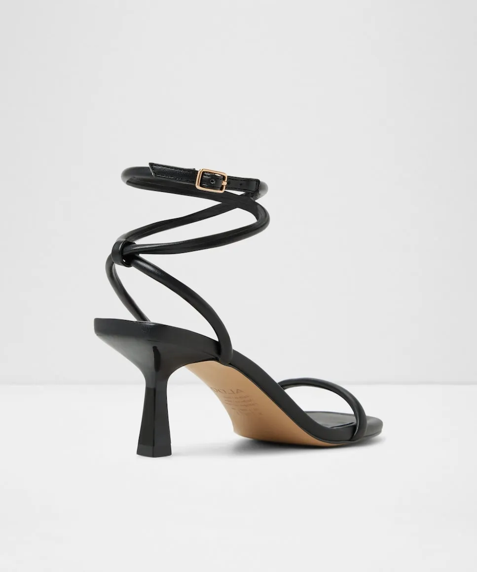 Женские сандалии на каблуке с квадратным носком Aldo, черный — фото 4