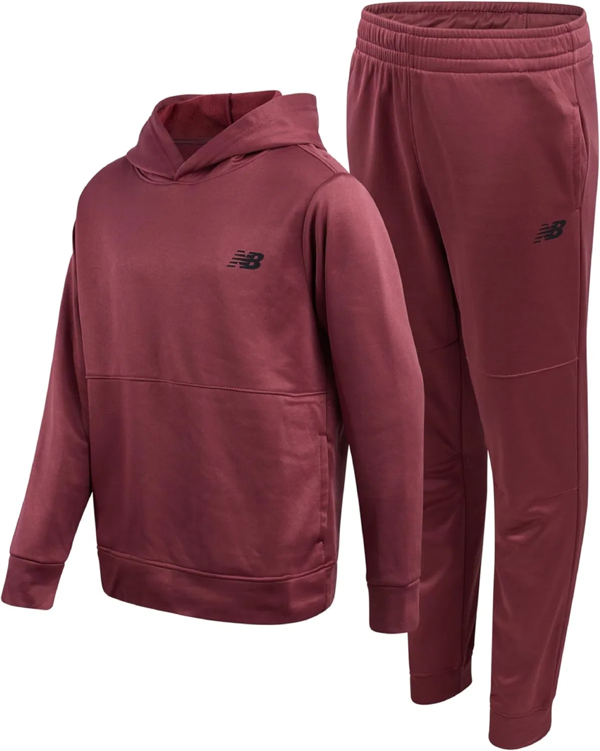 Спортивный костюм для мальчиков из флиса Tech Fleece New Balance, 2 предмета, цвет Washed Burgundy