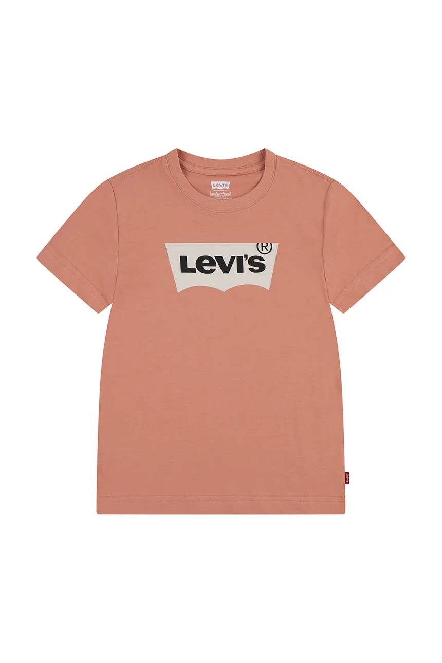 

Футболка детская из хлопка Levi'S, оранжевый