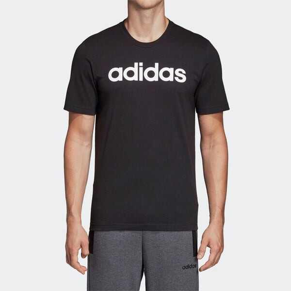 Футболка e lin tee casual sports short sleeve black Adidas, черный — фото 3