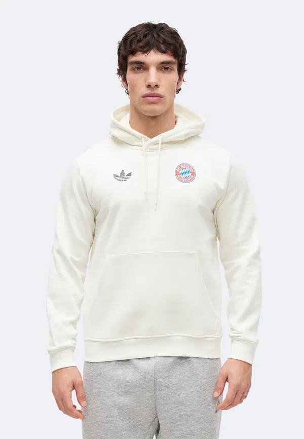 Толстовка с капюшоном Adidas Originals FC Bayern Muenchen Graphic Hoodie Club Wear, основной белый — фото 3