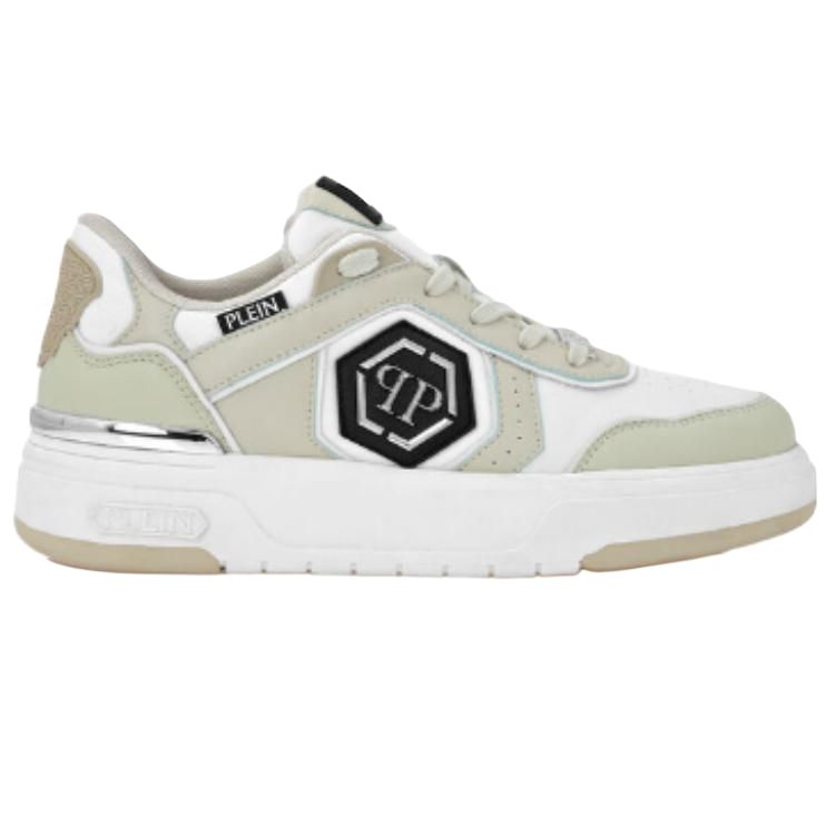 PHILIPP PLEIN Кроссовки Lo Top искусственная кожа low top скейтборд unisex бежевый — фото 3
