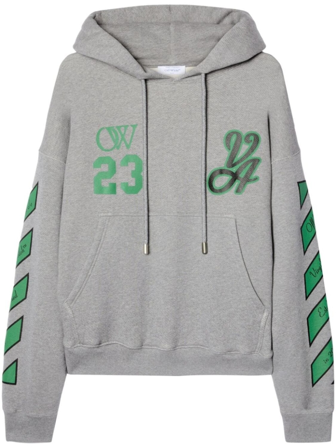 

Off-White худи 23 Varsity Skate, серый