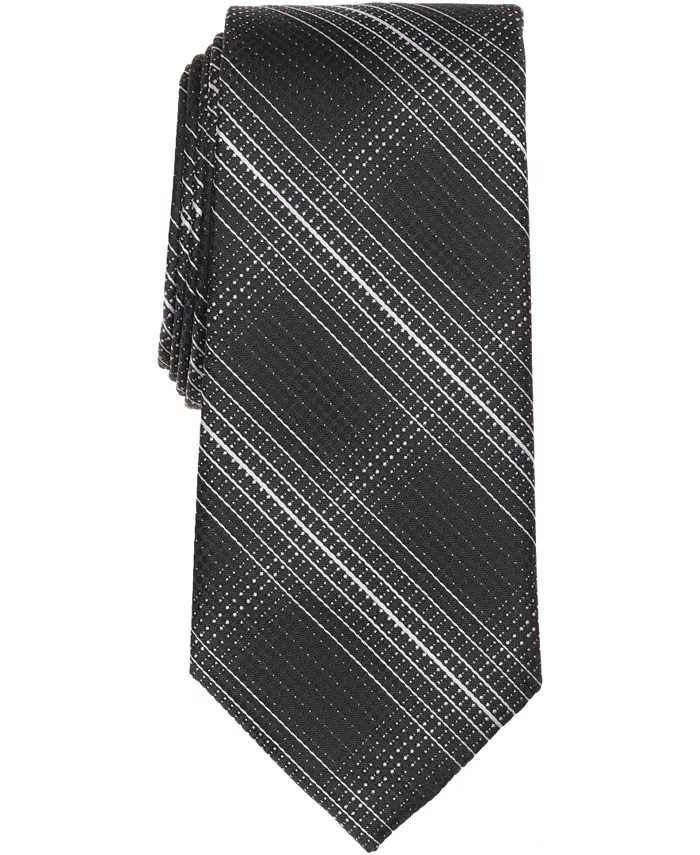 

Мужской галстук Borlan в клетку Perry Ellis Portfolio, черный