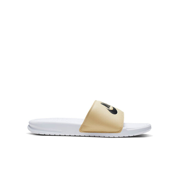 Тапочки benassi jdi slide 'white team gold' Nike, белый — фото 2