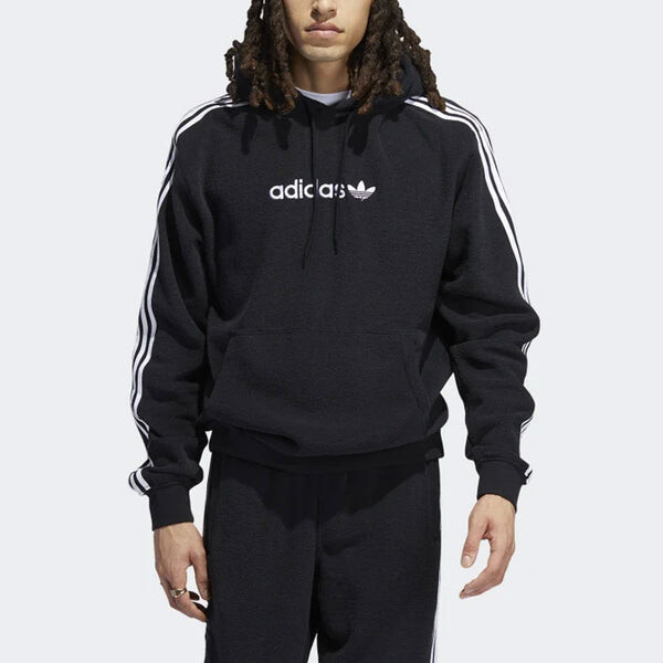Толстовка Men's adidas originals Logo Stripe Sports Black, мультиколор — фото 2