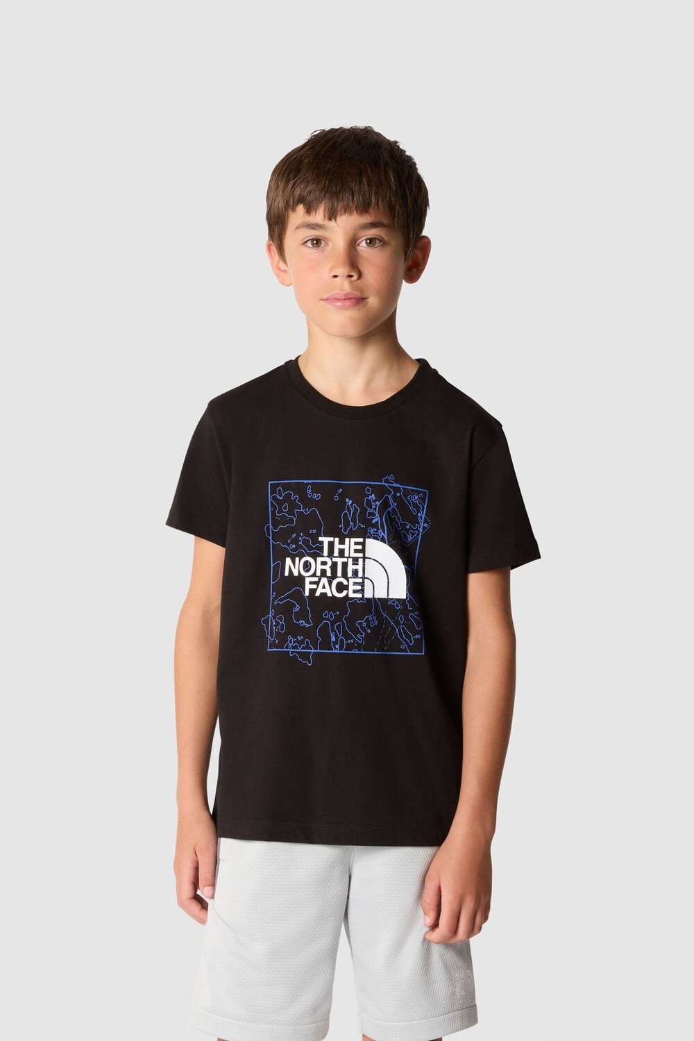 

Детская футболка с принтом The North Face, черный