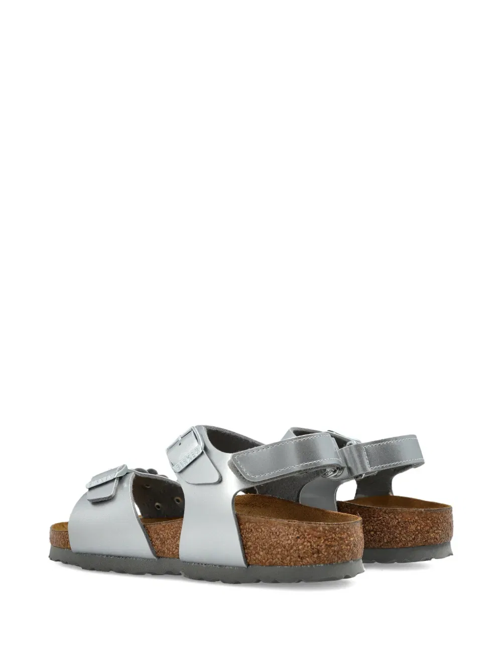 Сандалии с цветочным рисунком Рио-де-Жанейро Birkenstock Kids, серебро — фото 3