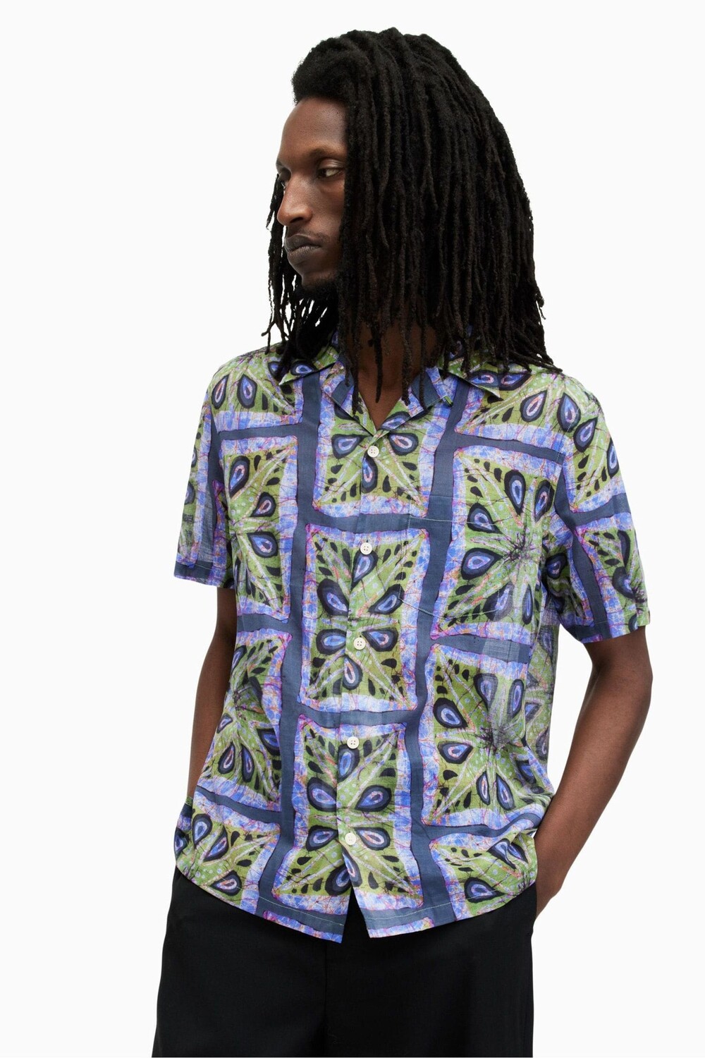 

Рубашка Allsaints Diaz с короткими рукавами All Saints, зеленый