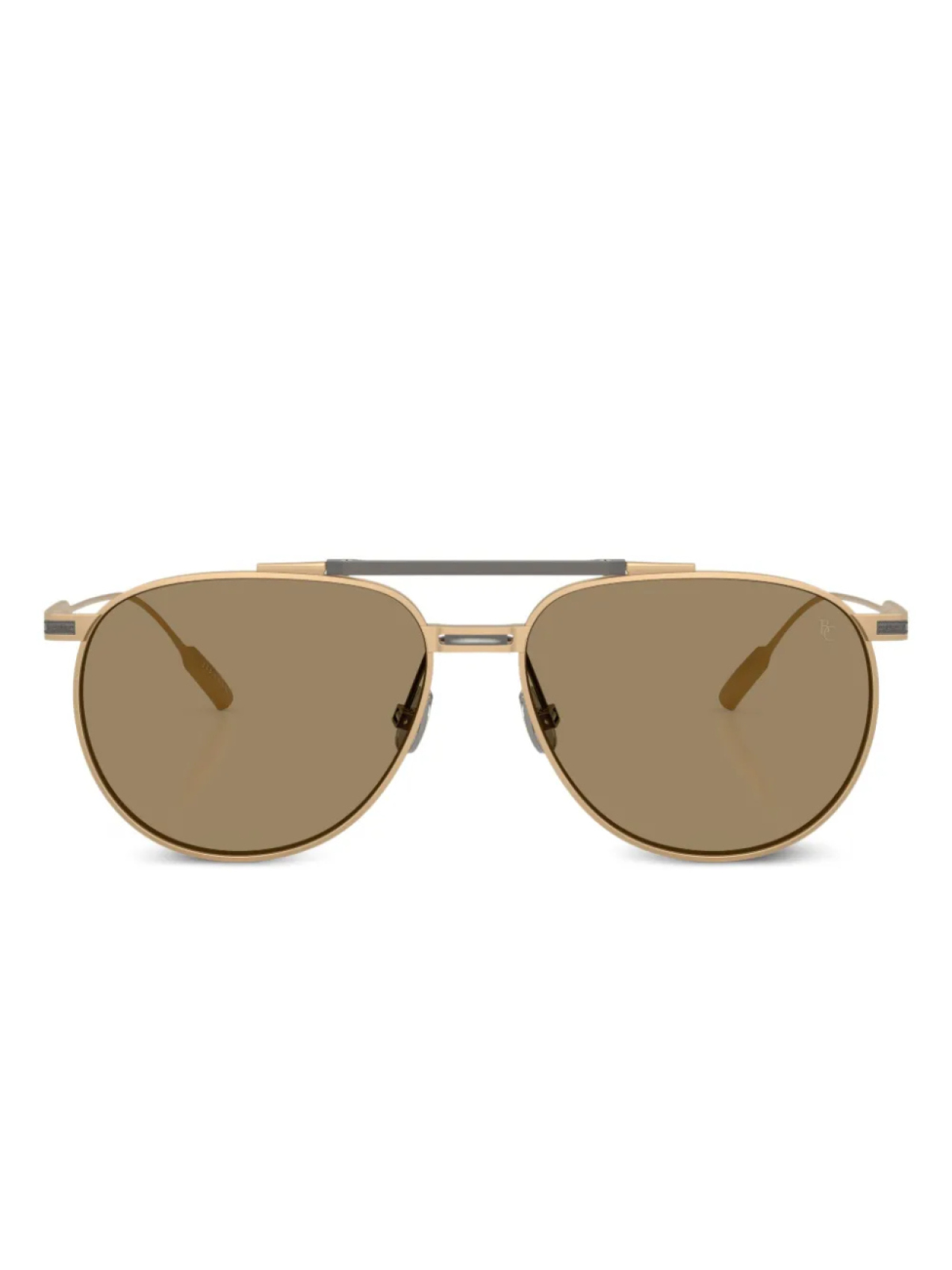 

Brunello Cucinelli pilot-frame солнцезащитные очки, золотой