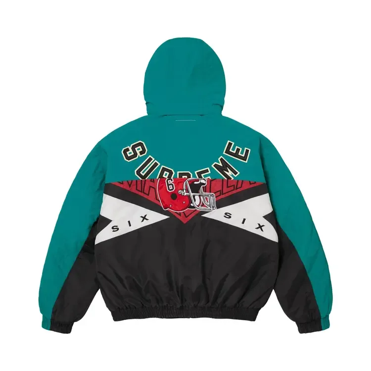 Куртка Supreme x MM6 Maison Margiela Split Stadium Jacket 'Black' — фото 2