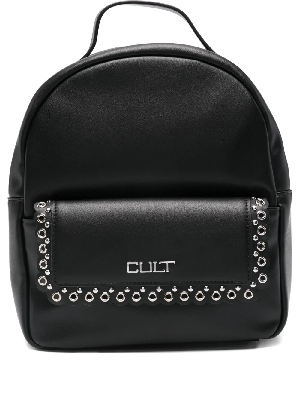 

Рюкзак из кожи с заклепками Cult, черный