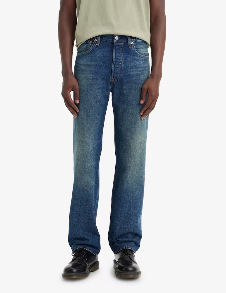 

501 средние песочные джинсы Levi's, синий