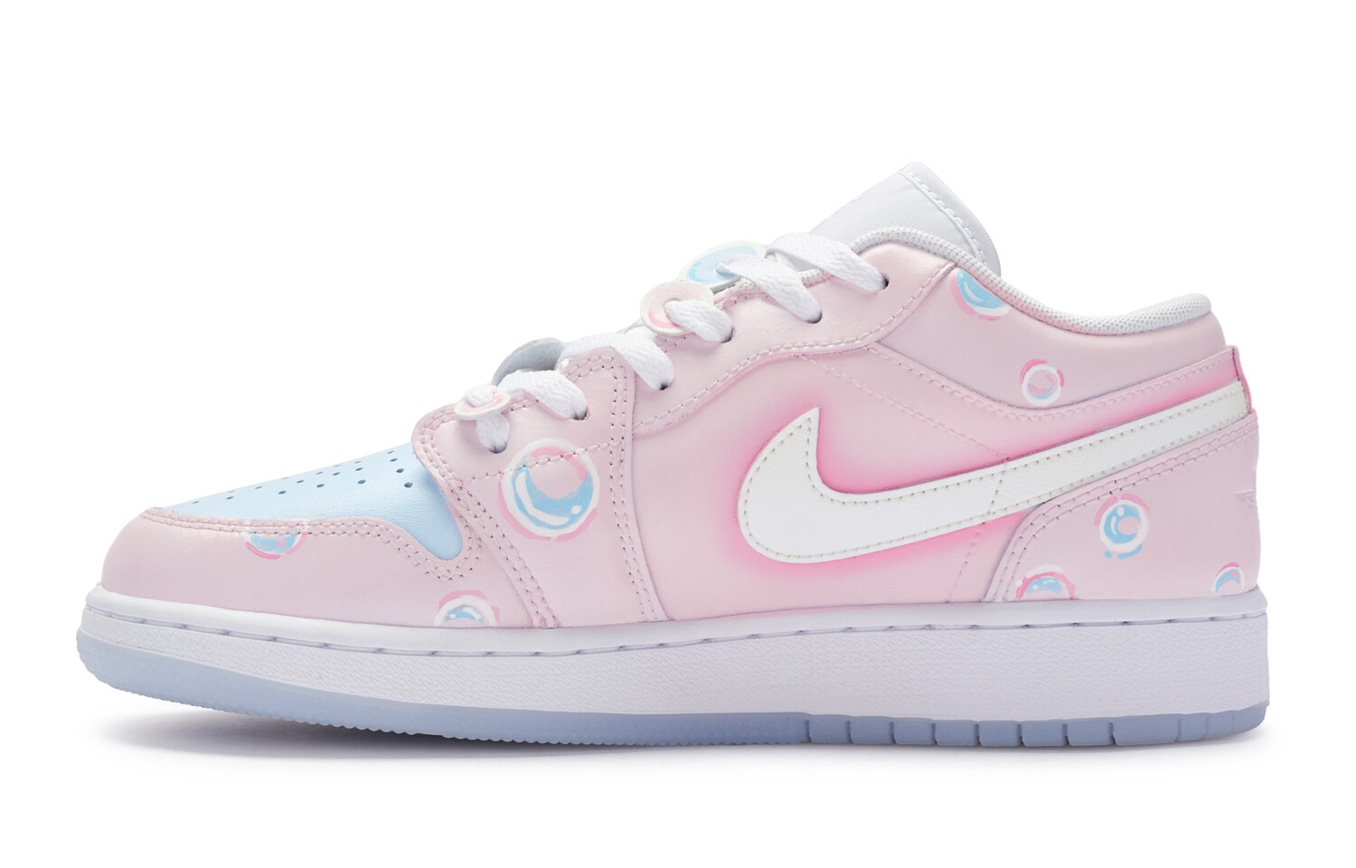 Кроссовки Air Jordan 1 Vintage Basketball Shoes Women's Low-Top Pink — фото 2