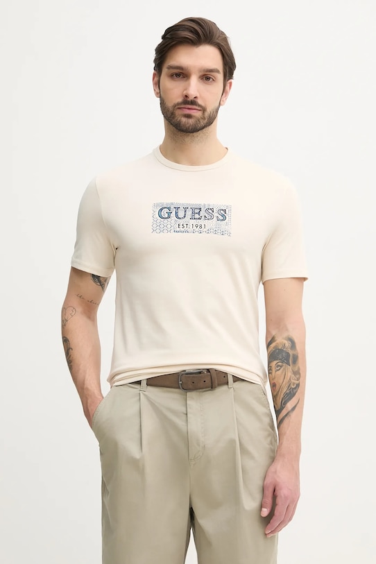 

Футболка Guess, бежевый