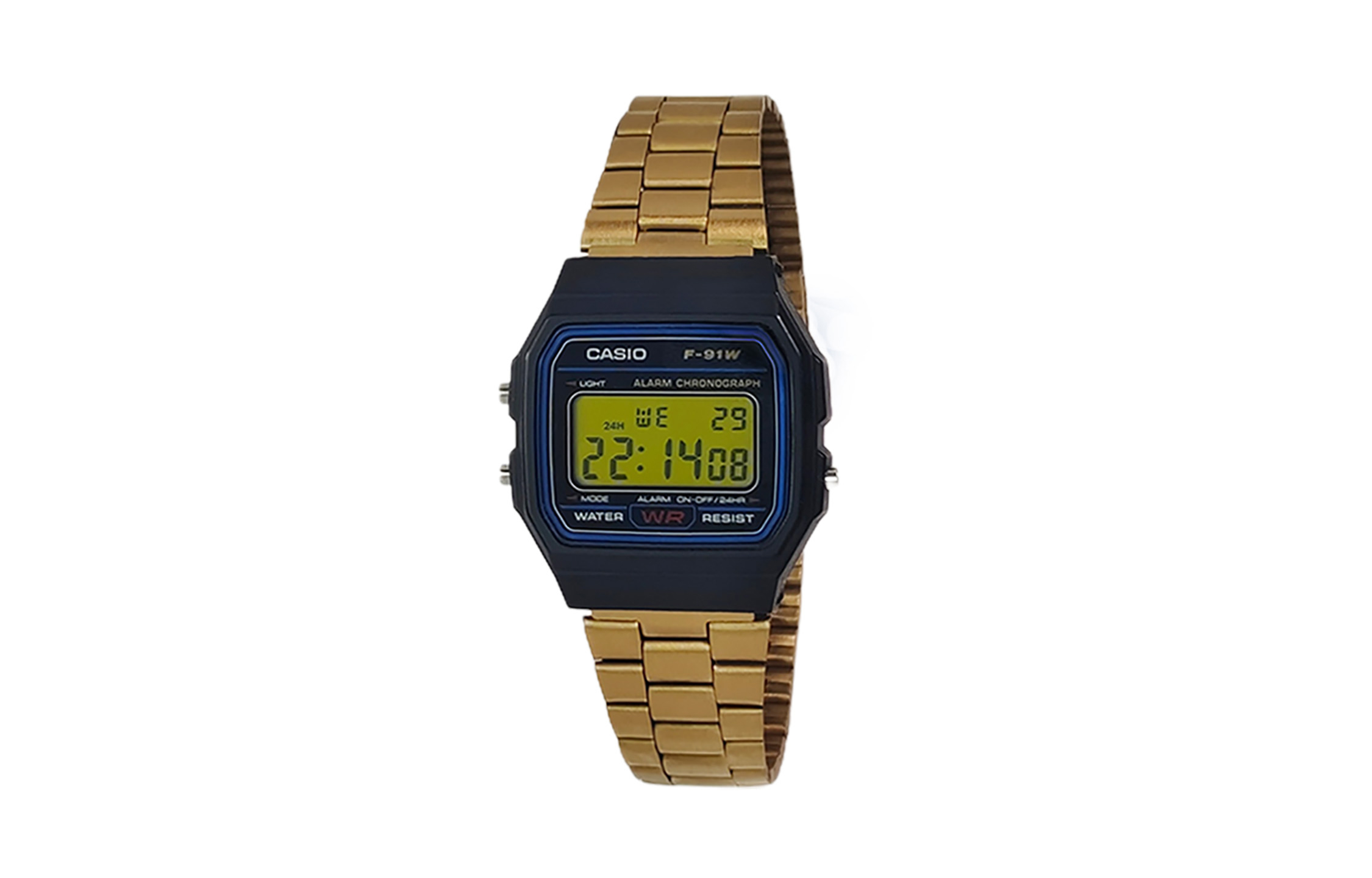 

CASIO Мужские часы Retrofit Series с кварцевым механизмом, стальной браслет, черный циферблат