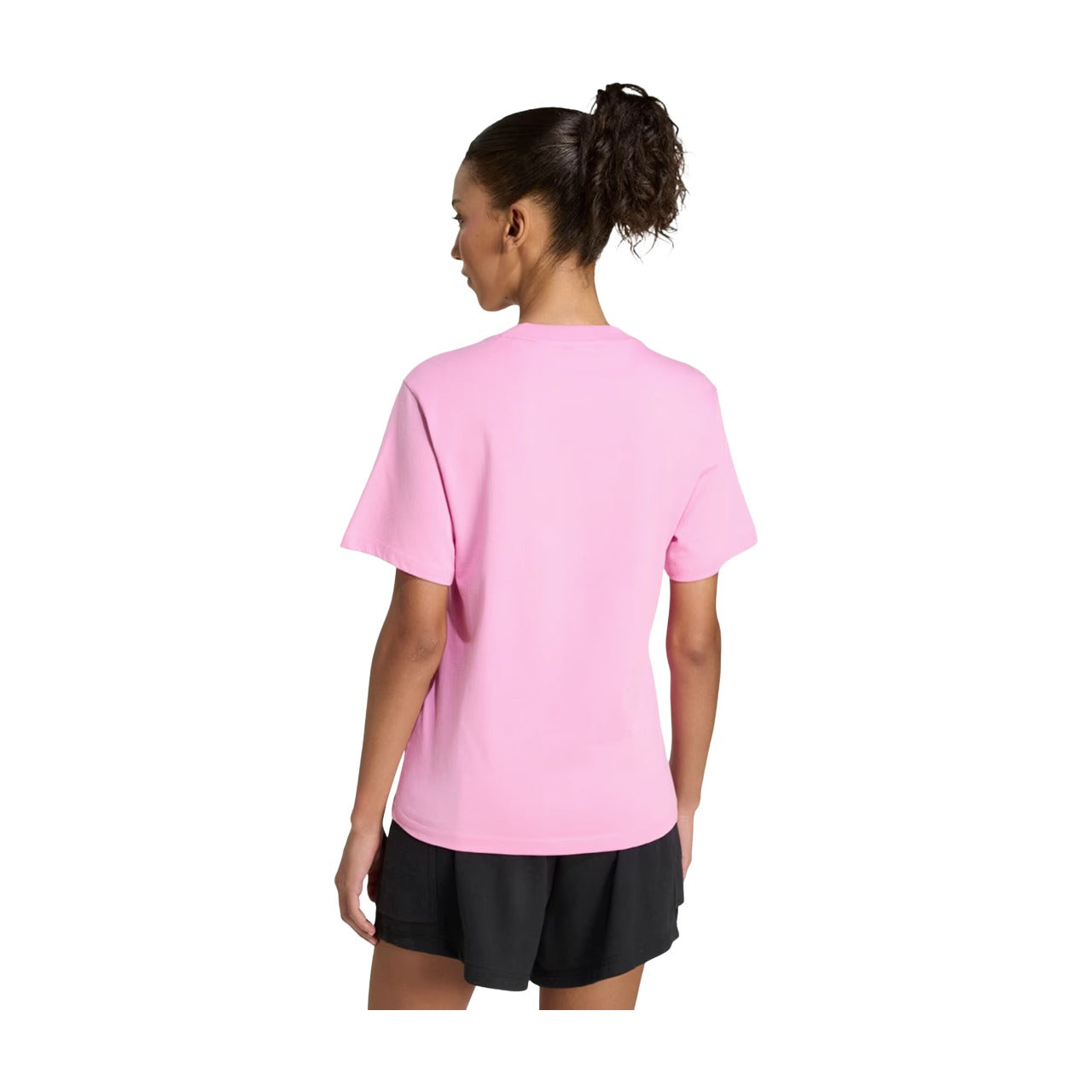 (WMNS) Футболка Adidas Essentials Small Logo Cotton Tee, азиатский размер, цвет 'St Tropic Bloom White' — фото 3