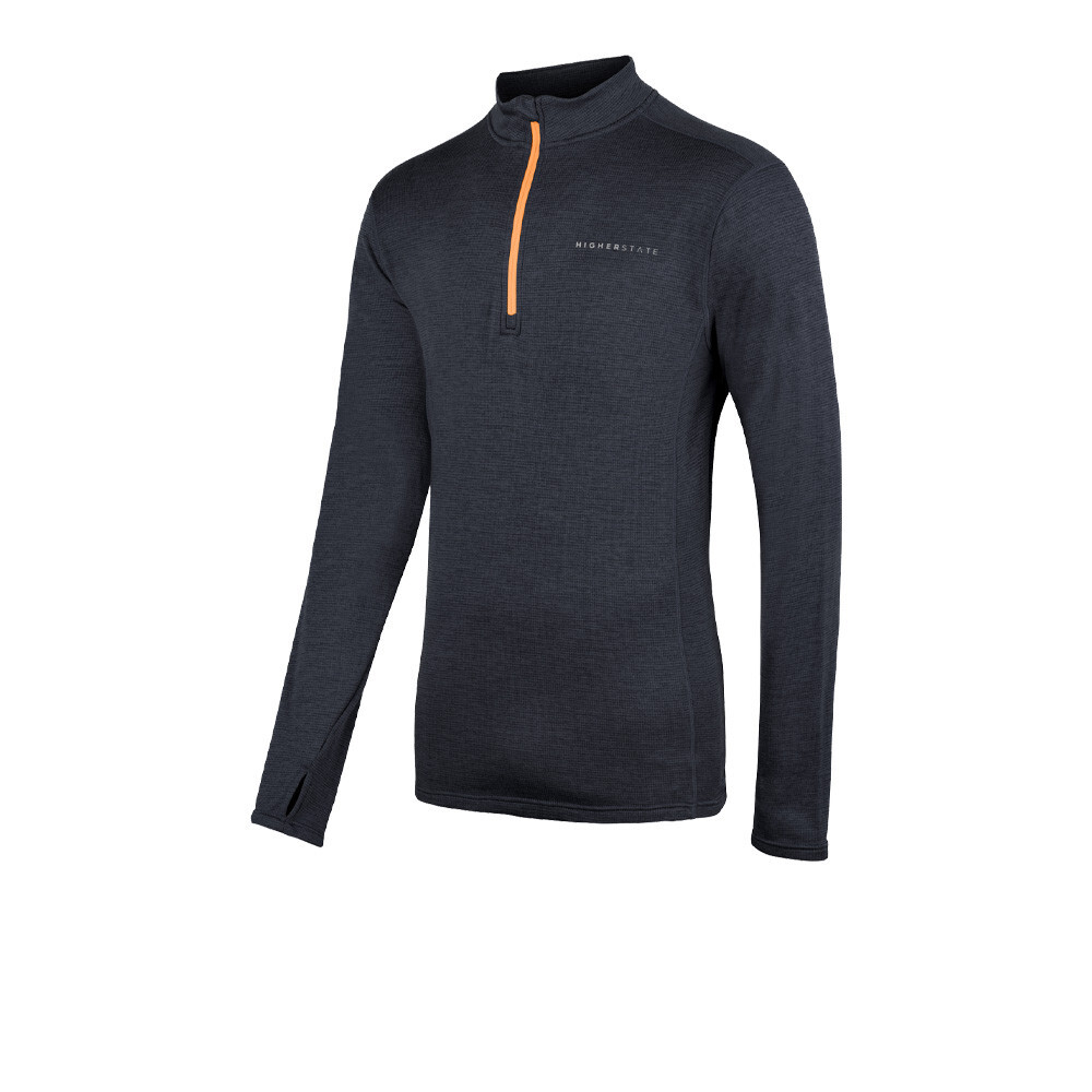 

Спортивный топ Higher State L/S 1/4 Zip Micro Grid, черный
