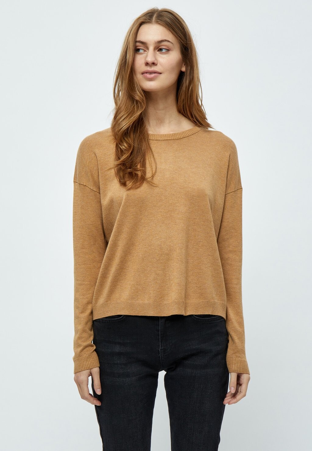 

Вязаный свитер MIELNE KNIT Minus, цвет almond melange
