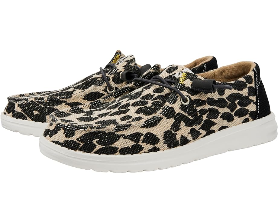 

Лоферы Hey Dude Wendy Leopard, цвет Black/Grey