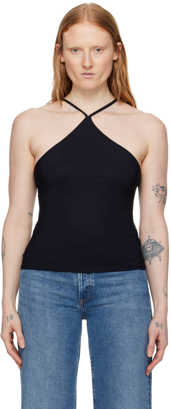 

Черная асимметричная майка Filippa K