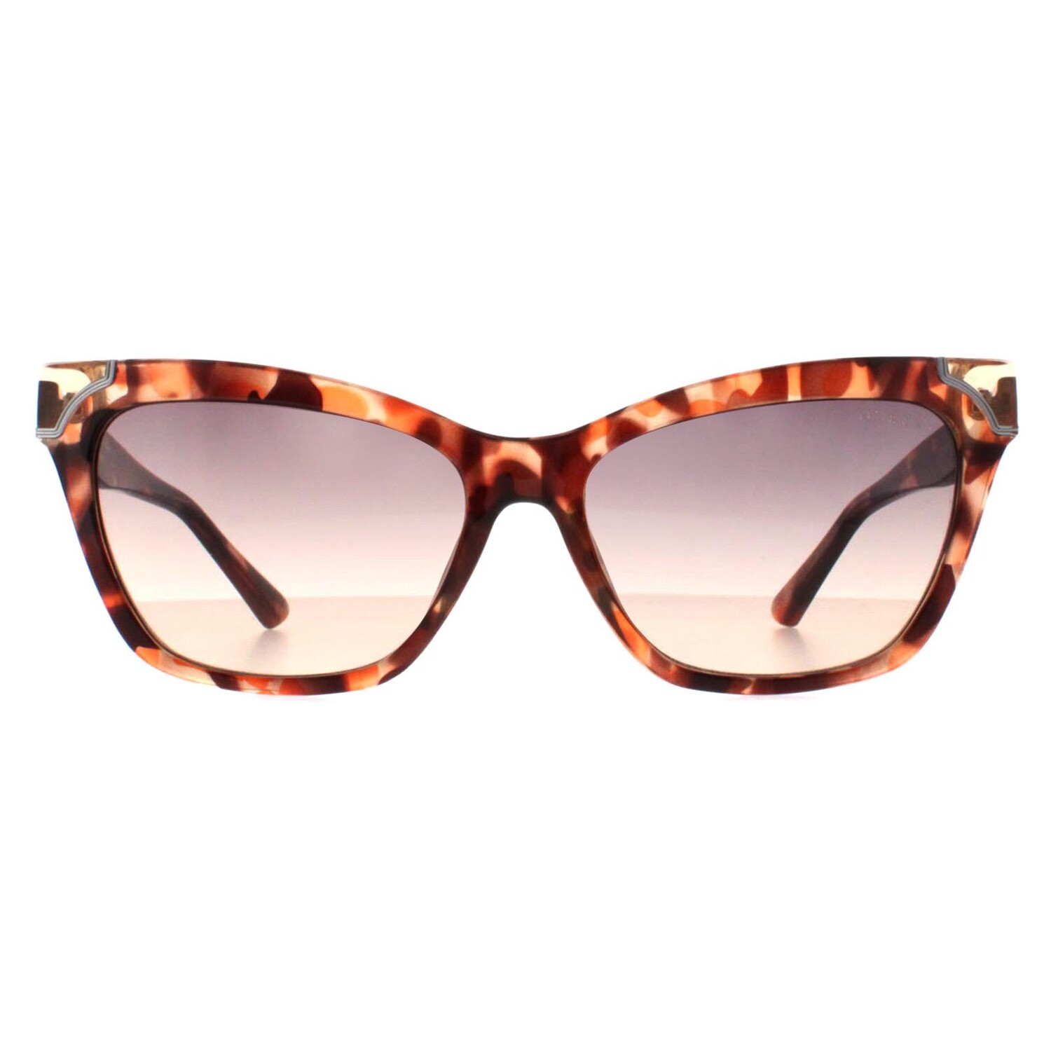 

Gu7840 56b солнцезащитные очки havana с дымчатым градиентом Guess, коричневый