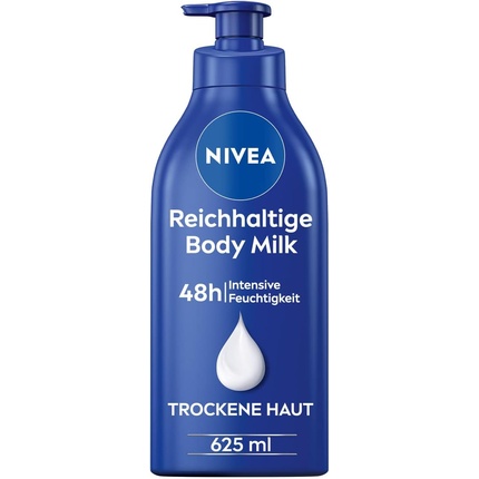 

Rich Body Milk 625 мл 48-часовой увлажняющий лосьон с преимуществами 5 в 1 Nivea