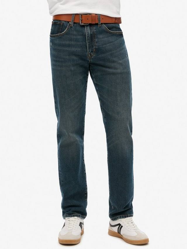 Винтажные джинсы прямого кроя Slim Straight Superdry, Viper Vintage Indigo — фото 4