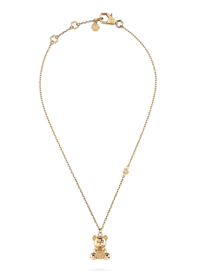 

Колье с подвеской из золота - (Д)45 см Philipp Plein, золотой