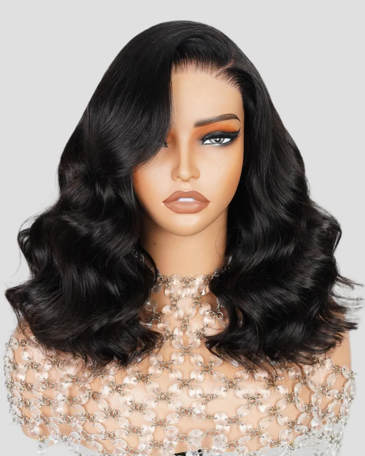 Парик «Ready to Go Closure Wig12A» с эффектом натуральных волос от MEGALOOK Megalook, Natural Black