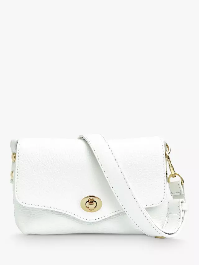 

Сумка кросс-боди Apatchy Jemima Leather Turn Lock, белый