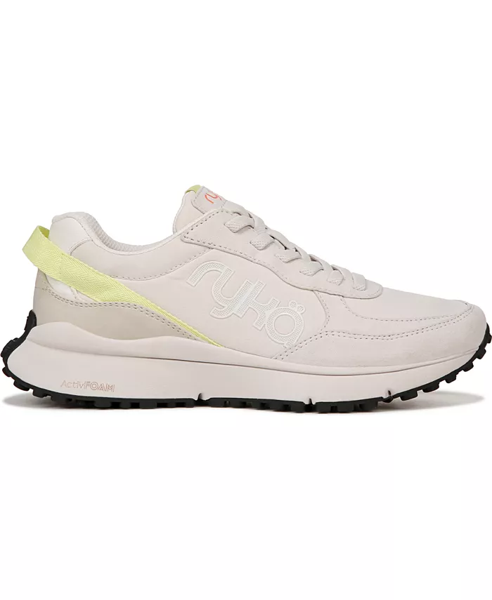 Женские кроссовки Jog On Slip On на шнурках-резинках Ryka, коричневый/бежевый — фото 2