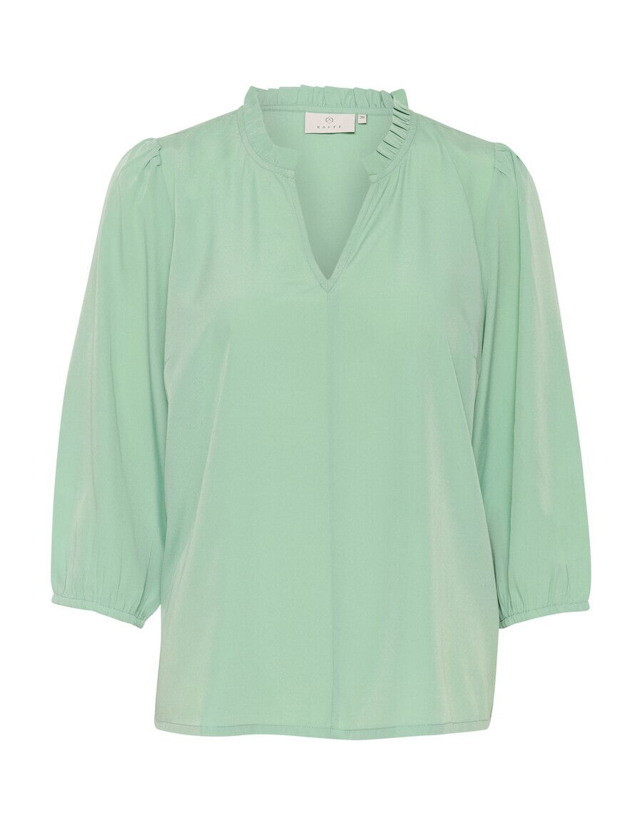 

Блузка с коротким рукавом Kaffe Blouse Katja, пастельный зеленый