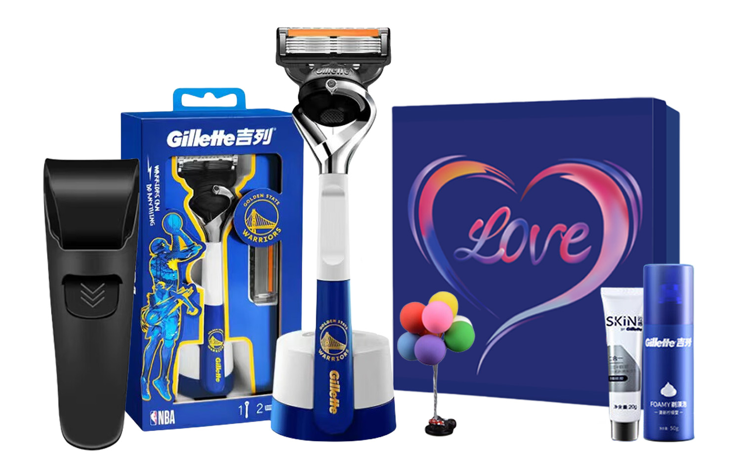 Подарочный набор бритвенных принадлежностей Gillette x NBA Golden State Warriors Limited Edition Pack — фото 2