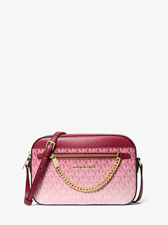 

Большая сумка через плечо Jet Set с фирменным логотипом и эффектом омбре Michael Kors, красный