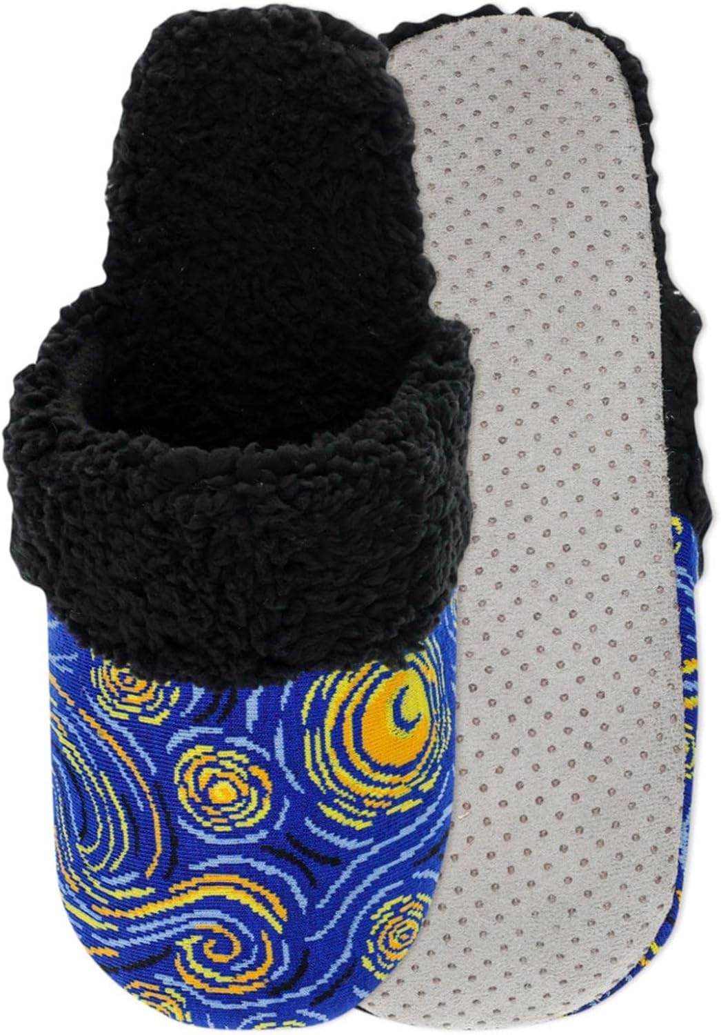 

Комфортные мягкие и пушистые тапочки с противоскользящей подошвой Hot Sox, синий