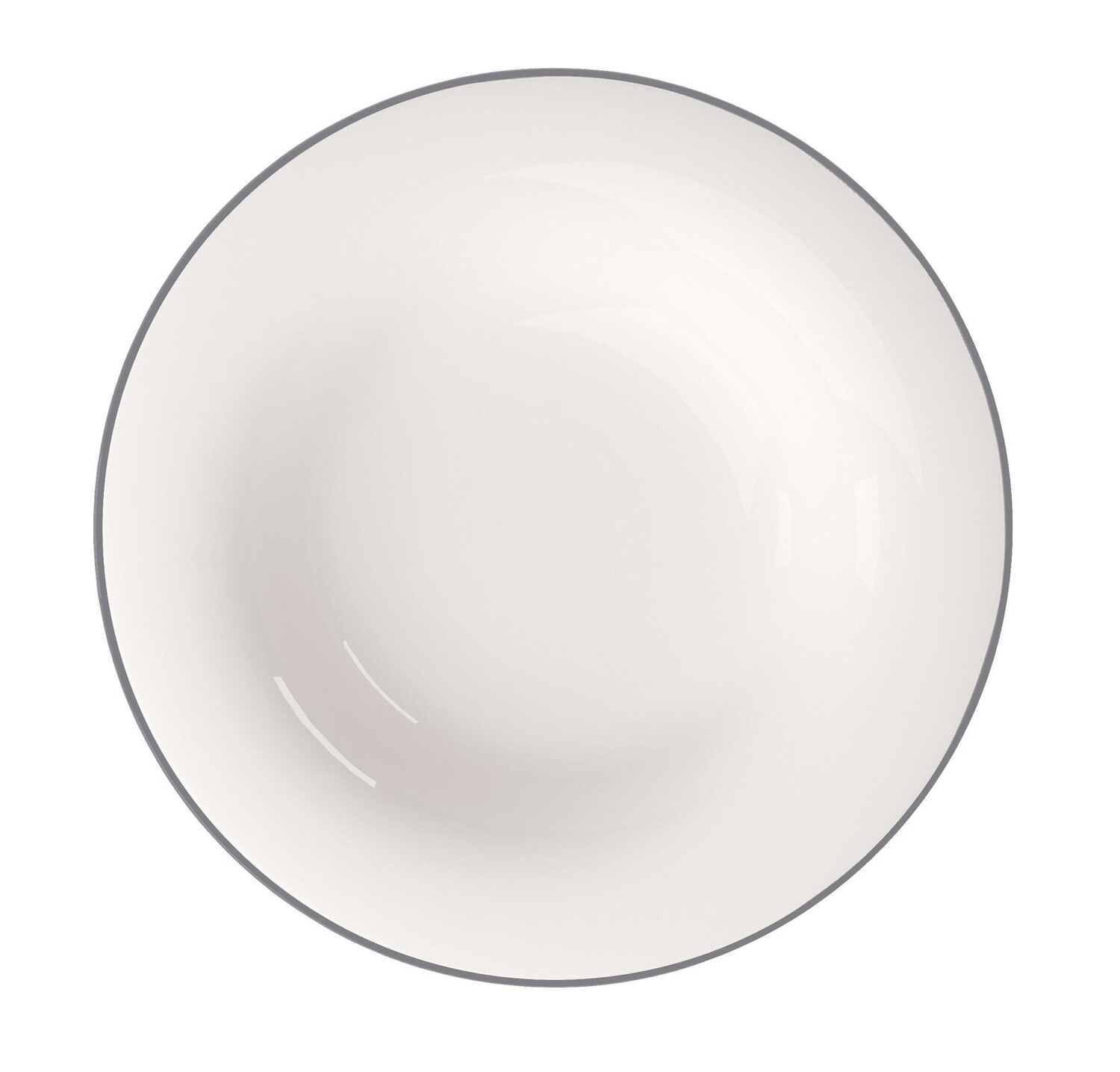 

Суповая тарелка Villeroy & Boch, 23x4,5 см, серый/белый