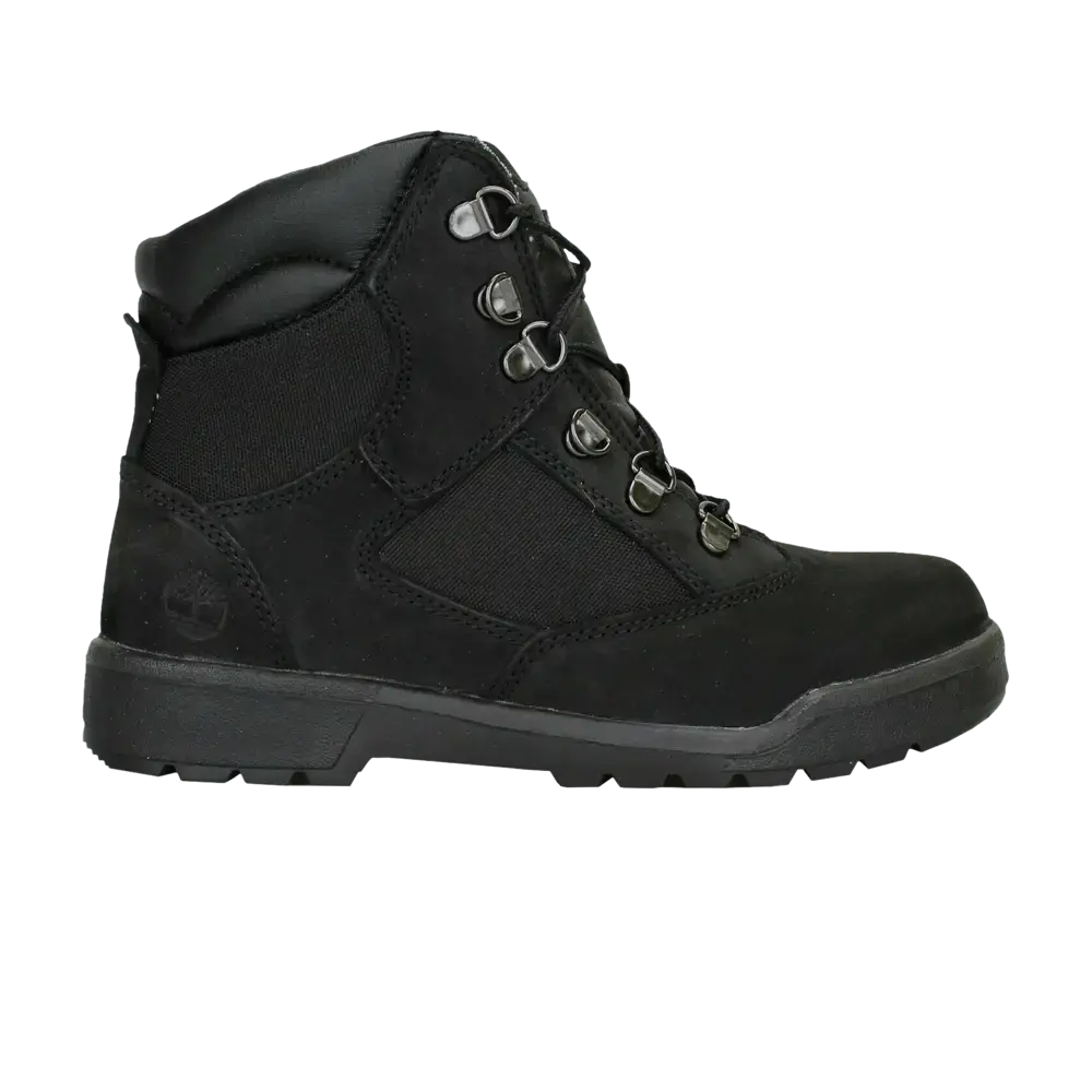 Ботинки подростковые Timberland 6 Inch Field на шнурках, черный