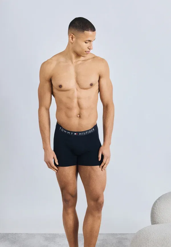 Трусы боксеры 3 шт Tommy Hilfiger th original logo boxer briefs, пустынное небо