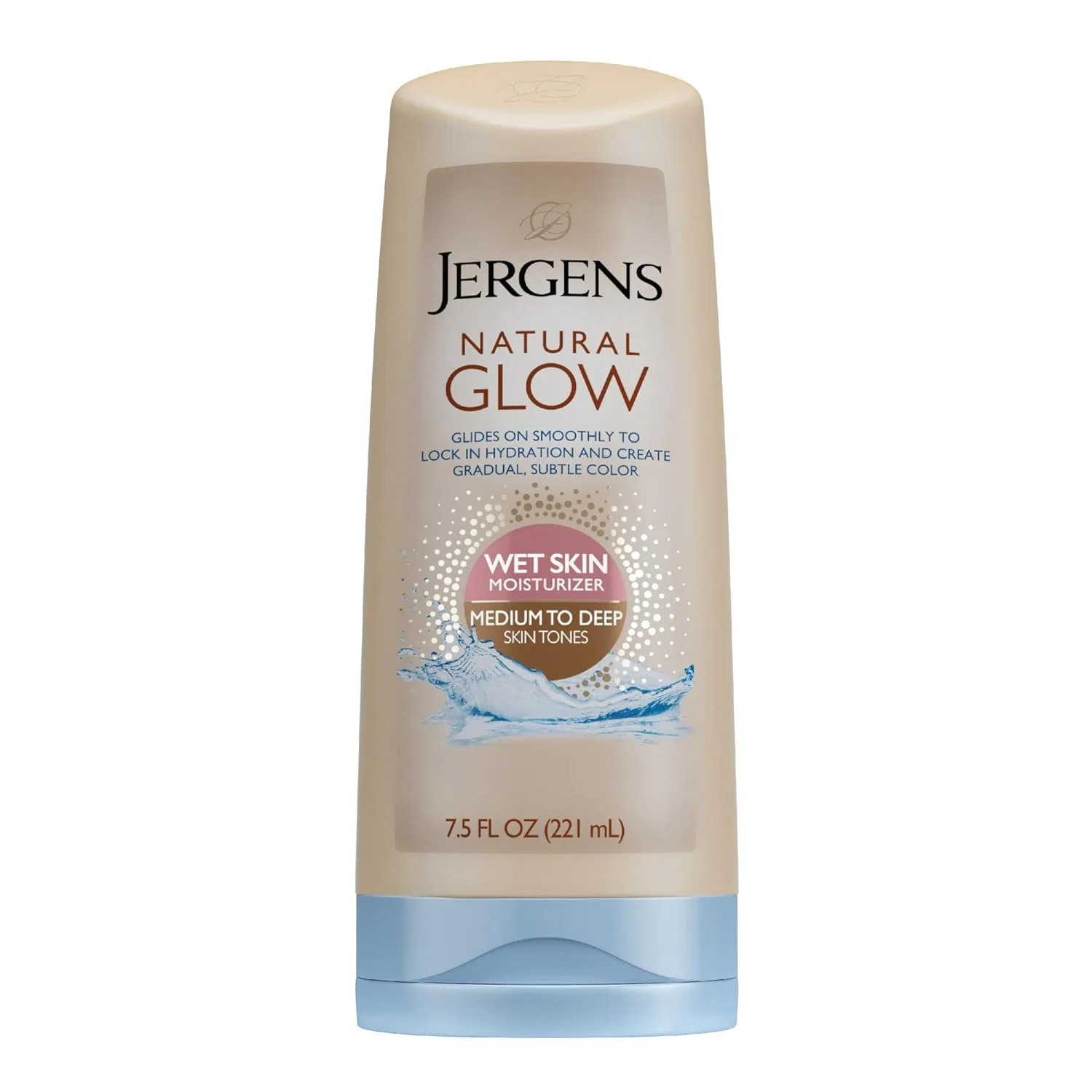 Лосьон-автозагар для влажной кожи Jergens Natural Glow, для средних и темных тонов кожи Jergens